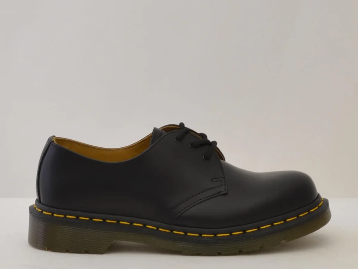 1461 derby 3 fori cucitura gialla smooth